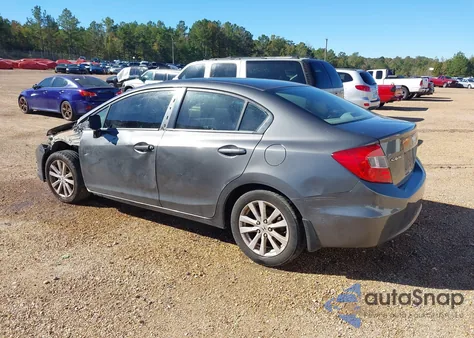 2012 Honda Civic Ex z USA, uszkodzony, nr VIN 2HGFB2F87CH591488